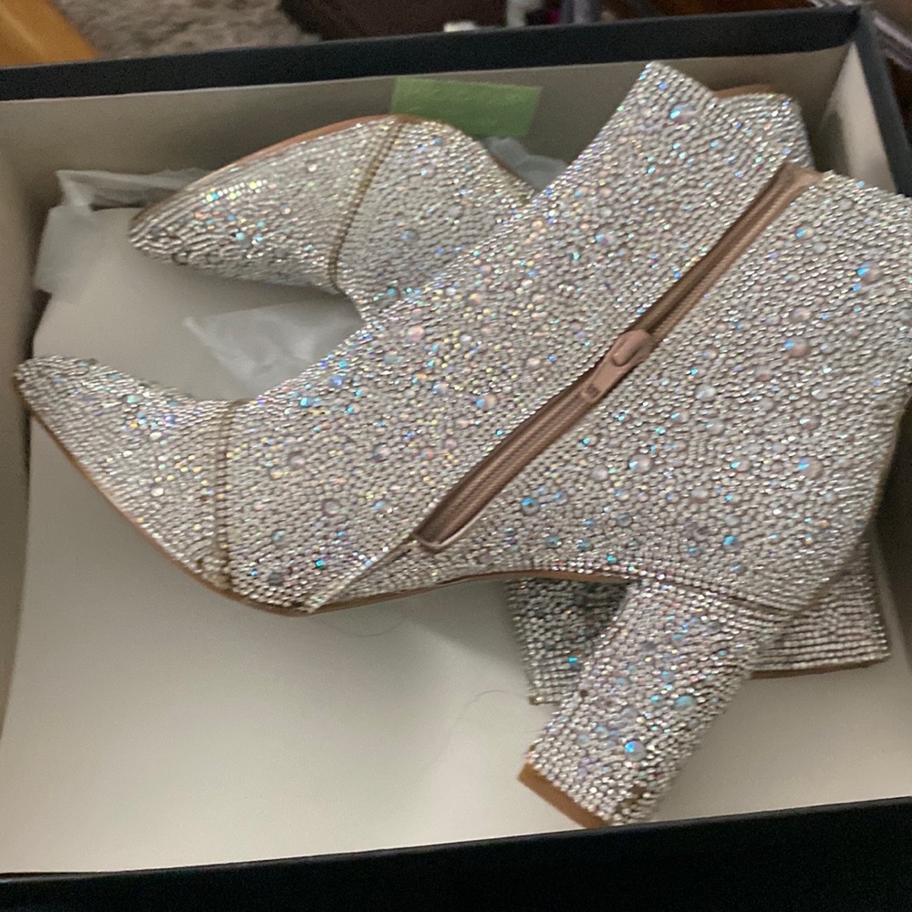 Betsy Johnson rhinestone boots